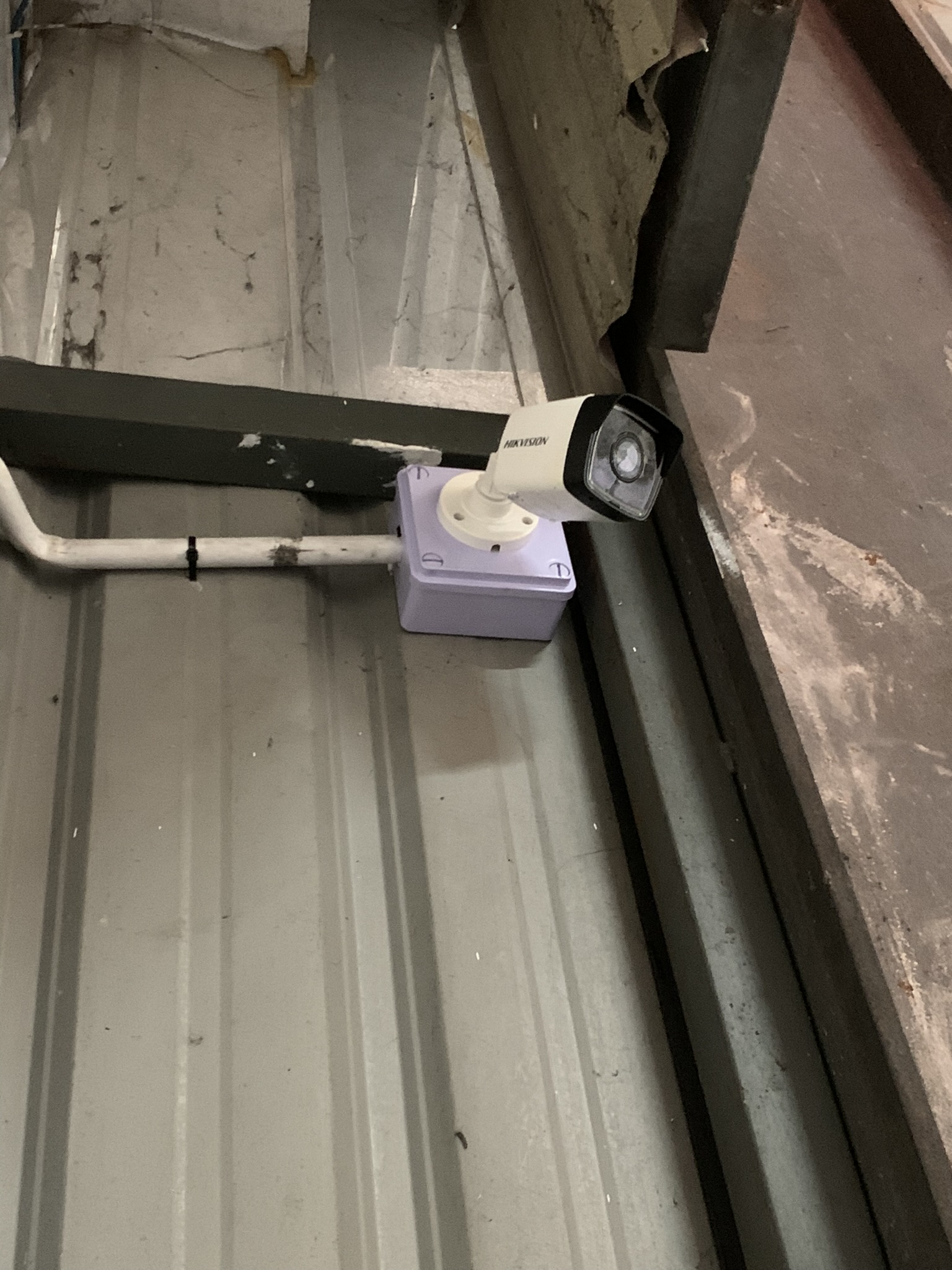 Megapro Metal Industries CCTV camera installation progress in Semenyih Selangor