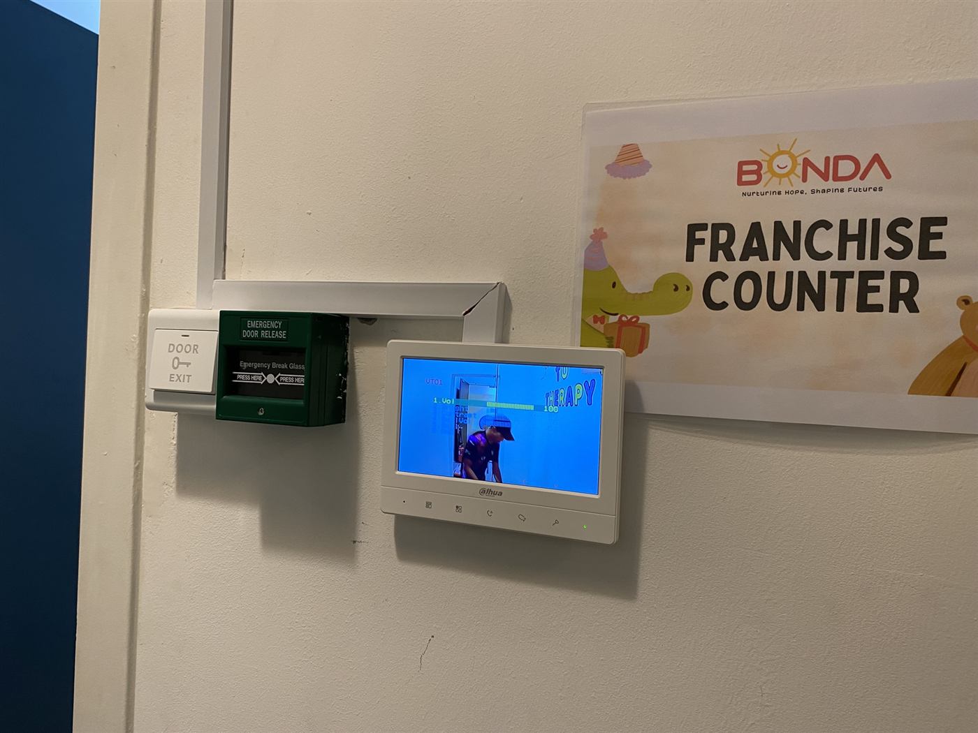 Analog video intercom installation at KLIA
