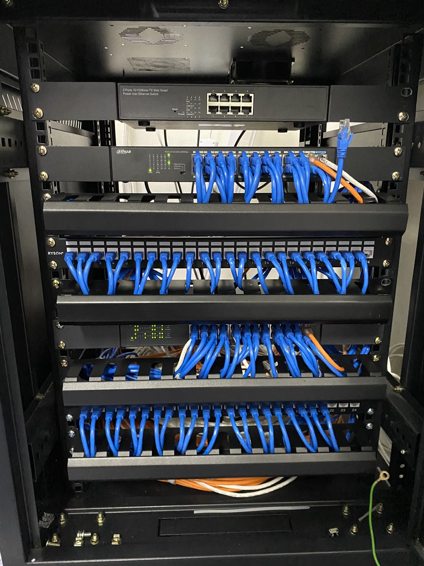 MAQIS network rack and cabling work